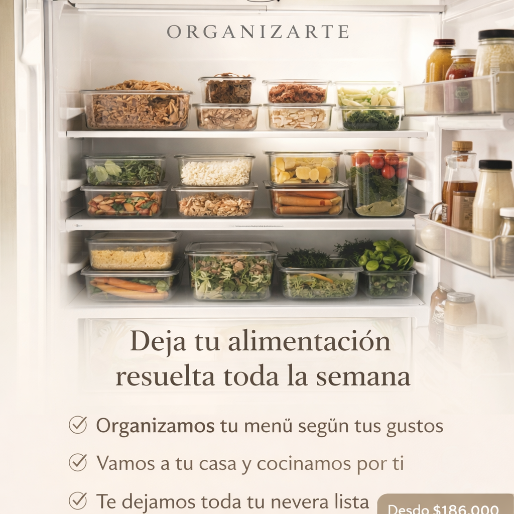 Nevera organizada por categorías